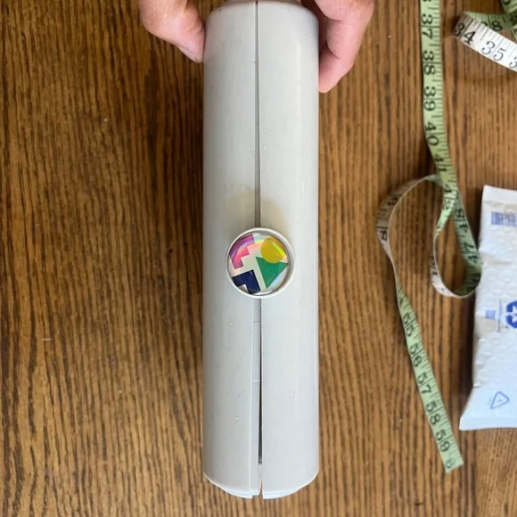 Small Caboodles cosmetic case rectangular with mirror EUC pale gray minimalist - Picture 2 of 10